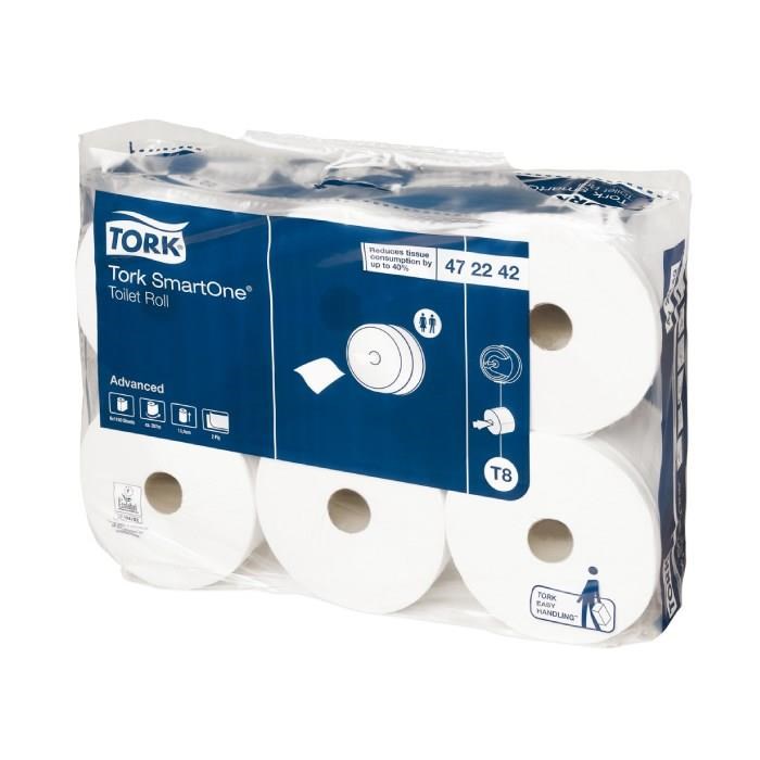Toilet paper in dispensers
