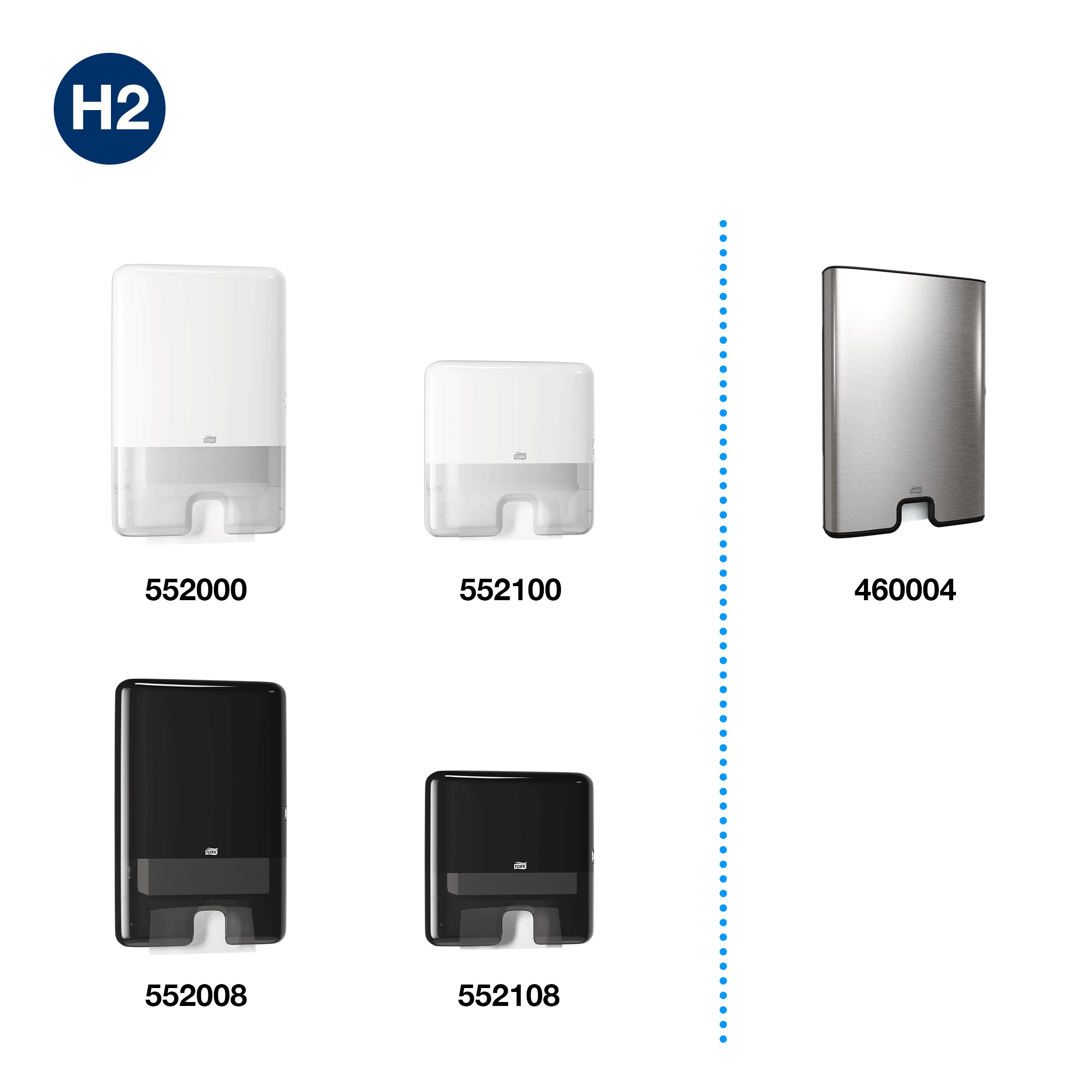 Papierové uteráky Tork Xpress Multifold Premium 2-vrstvové H2, 170 útržkov, 21,2 x 32 cm.