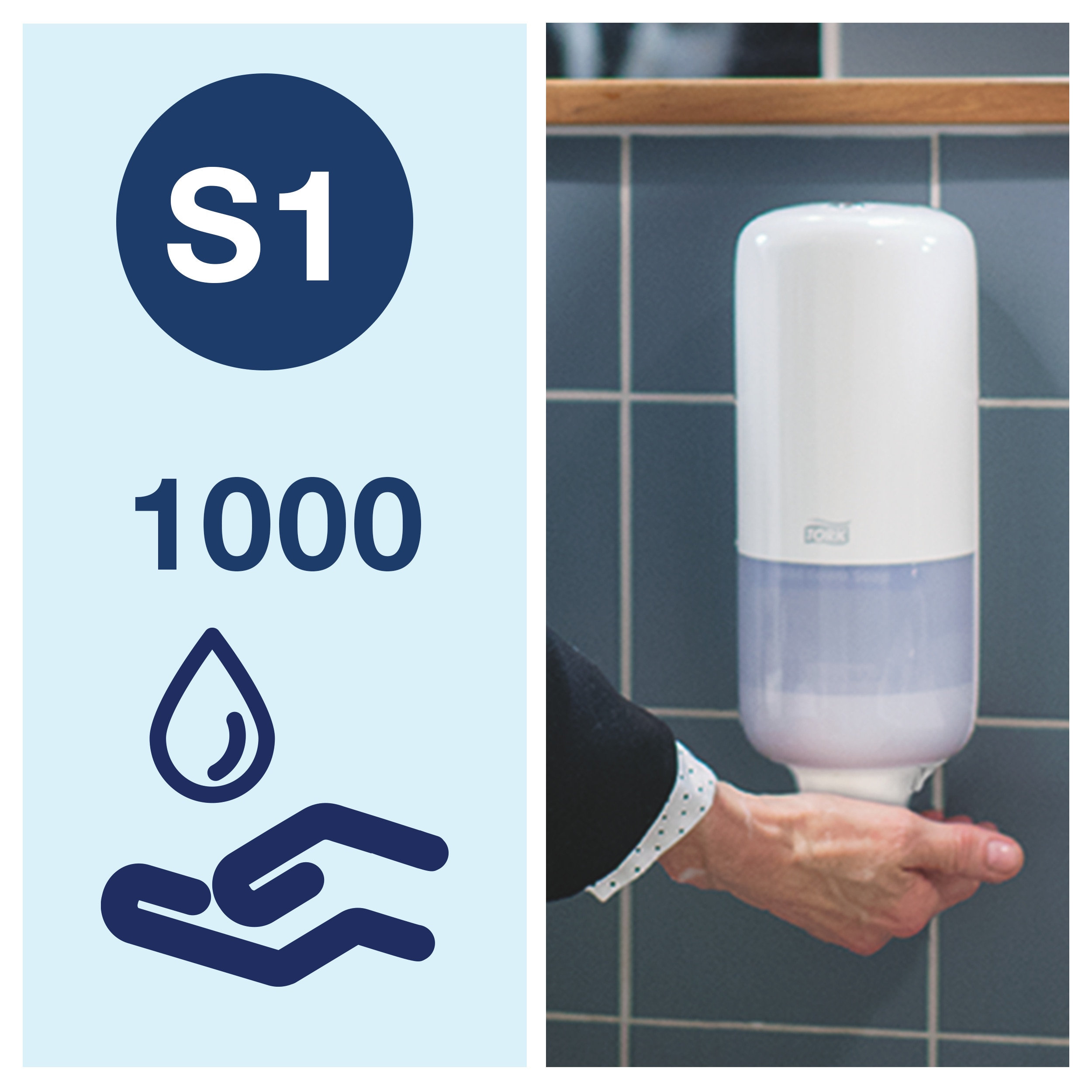 Tekuté mydlo PREMIUM luxusné, S1, 1 l = 1000 dávok