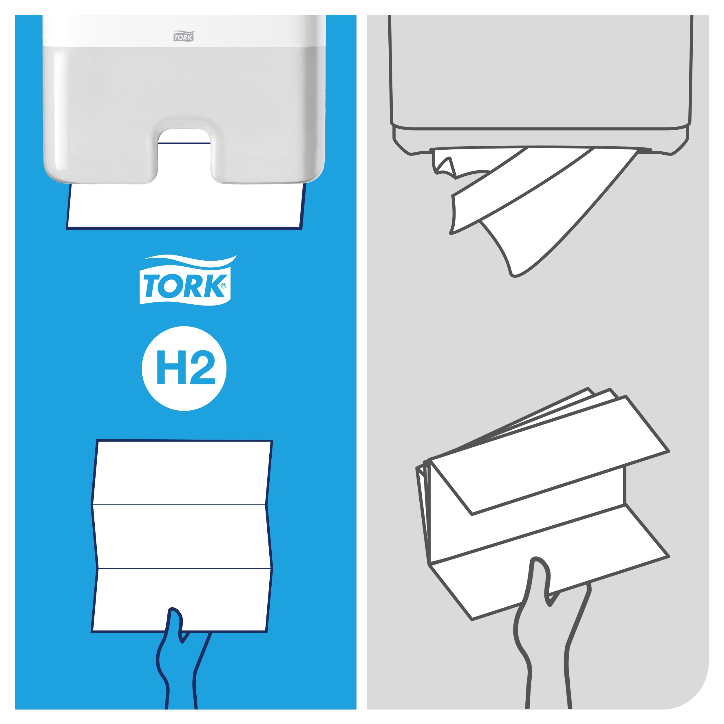 Papierové uteráky Universal, 2vrstvové, H2, 237 útržkov, 21,2 x 25,5 cm