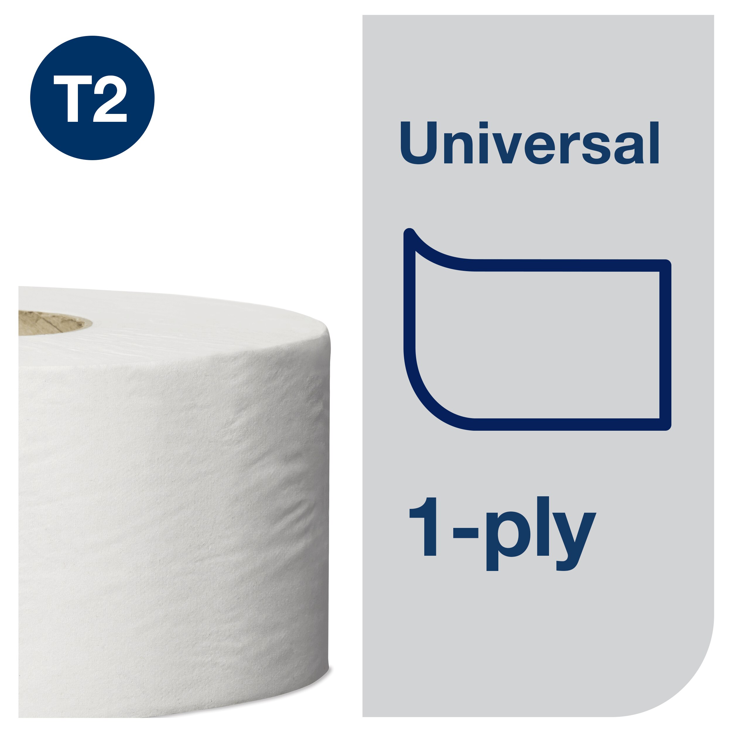 Toaletný papier JUMBO, T2, 1vrstvový, 188 mm, šírka 9,7 cm, dĺžka 240 m, biely