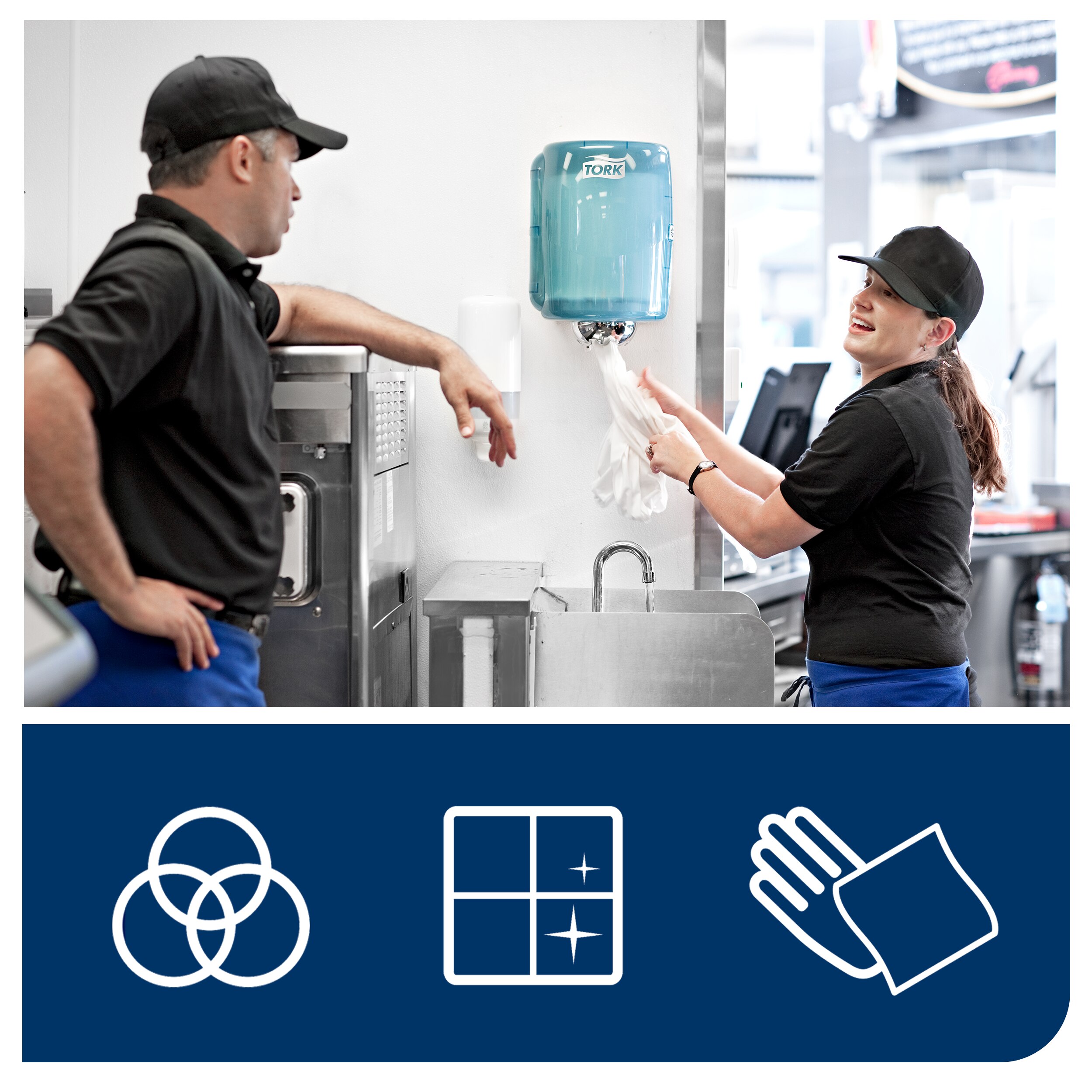 Tork papierová utierka v rolke so stredovým odvíjaním 1-vr., 19 cm / 275 m, M2, biela