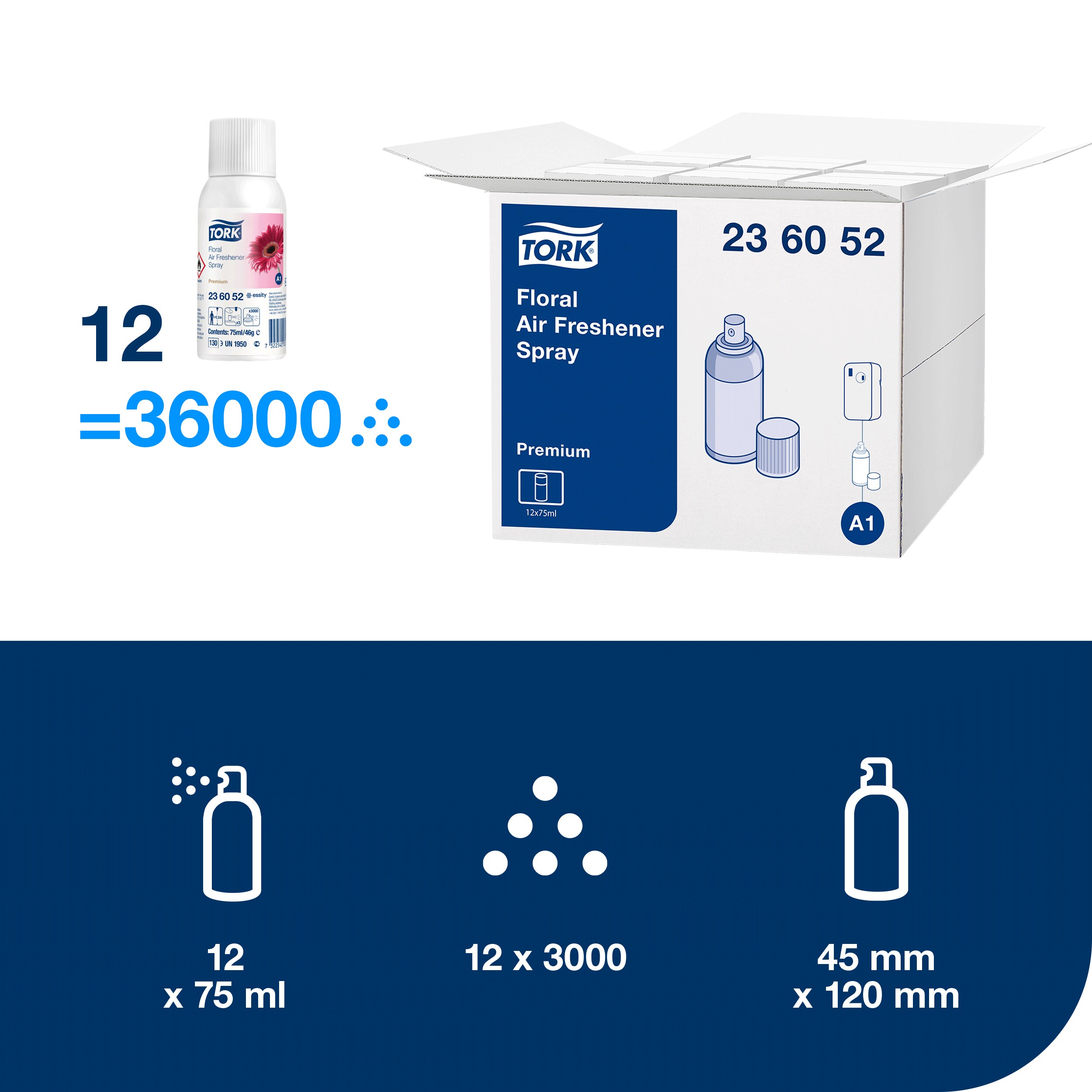 Kvetinová vôňa do osviežovača vzduchu, náplň A1, kvetina, 75ml