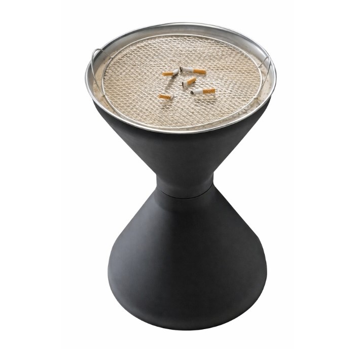 popolník stojanový Diabolo čierny plast