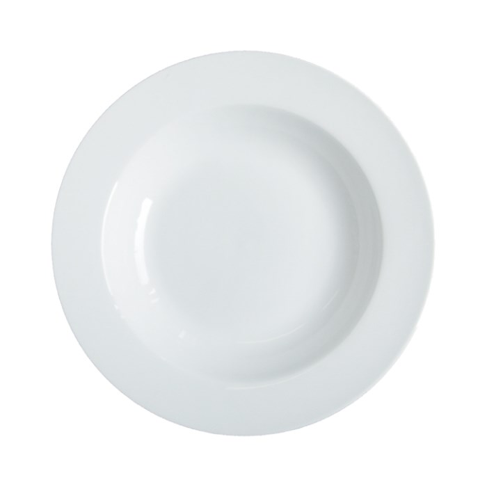 Hlboký tanier GASTRO 22 cm, biely porcelán