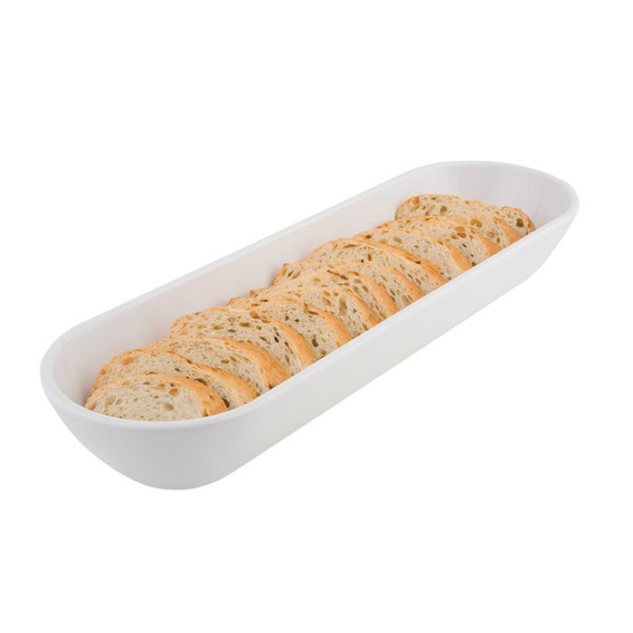 White oval bowl -L-
