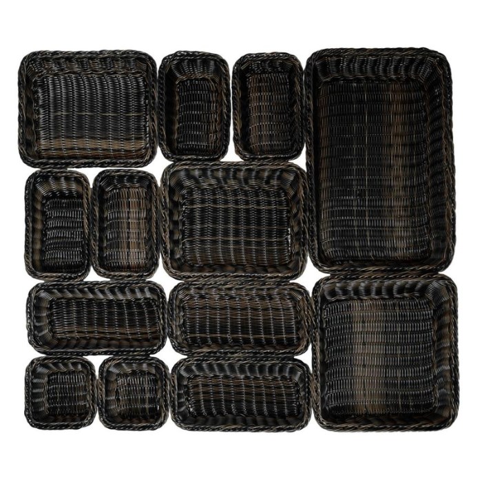 košík GN LINE GN 2/3 32,5 x 35,4 x 6,5 cm tmavo hnedá