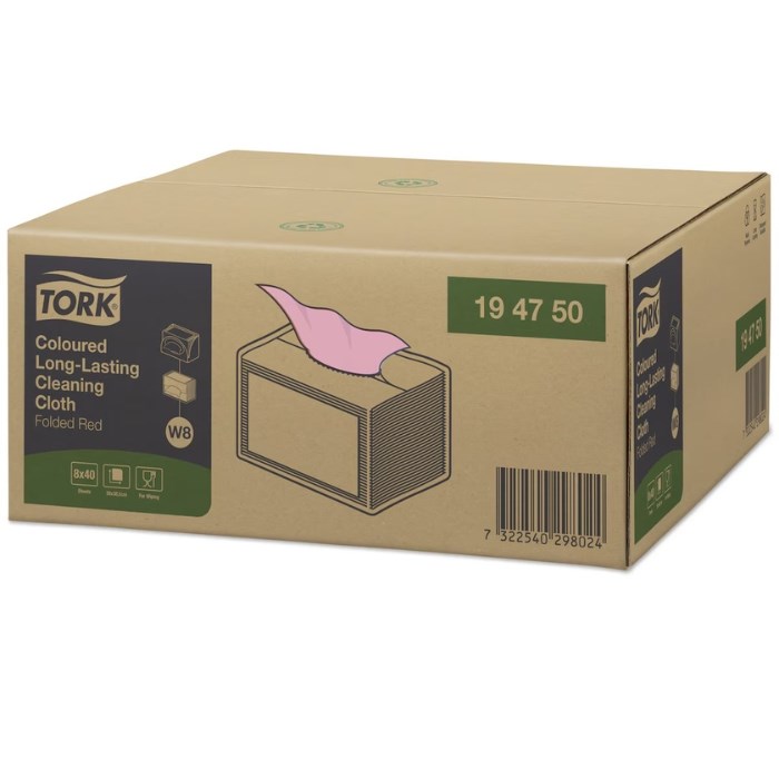 Non-woven cleaning cloth W8, 40 wipes, 38 x 30 cm