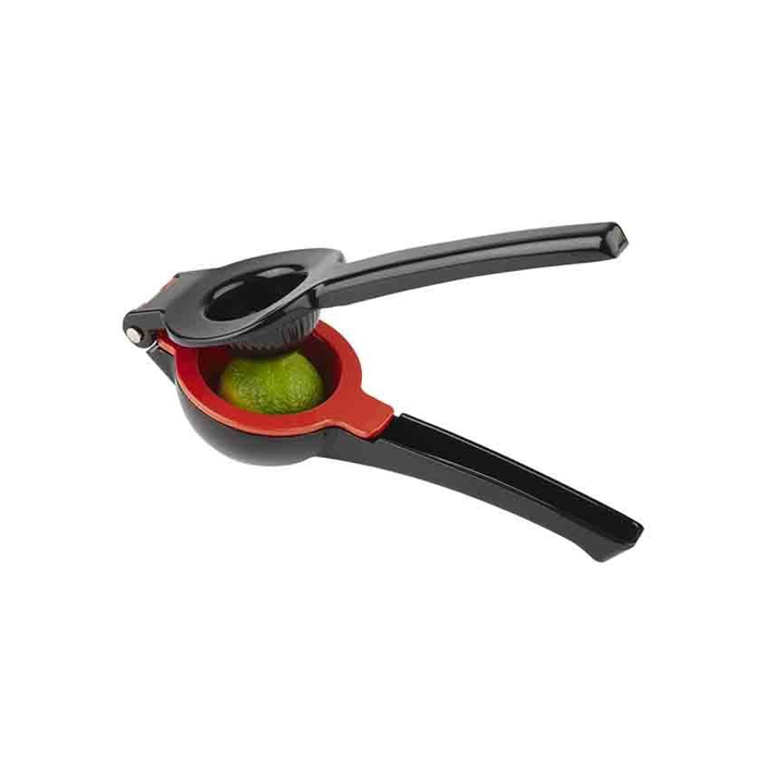 Lime and lemon squeezer, aluminium, black