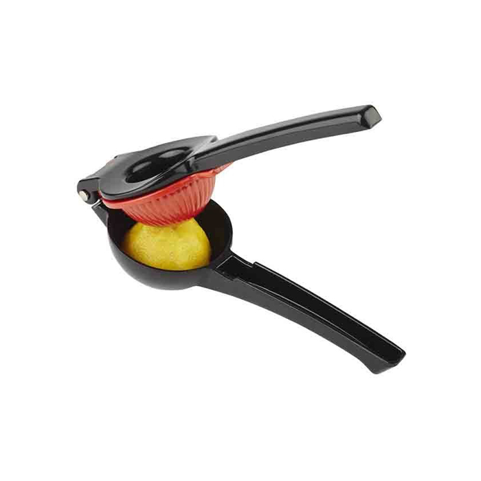 Lime and lemon squeezer, aluminium, black