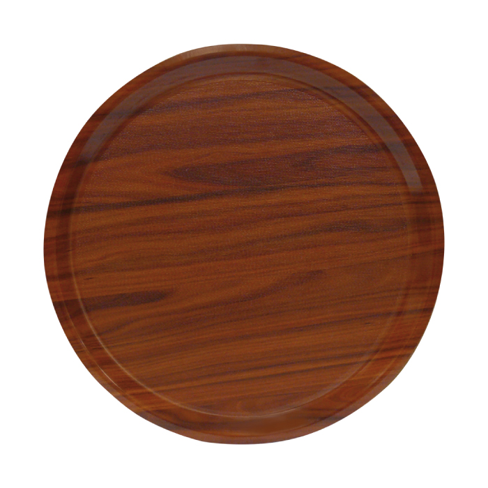 Podnos protišmykový okrúhly O 38 cm Midas walnut