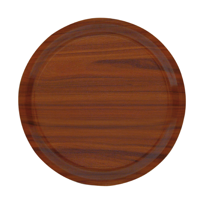 Protišmykový podnos Midas guľatý O 33 cm Mahagón, walnut