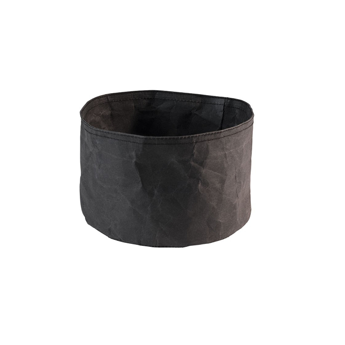 "PAPERBAG" pastry basket, round, diameter 20 cm, black
