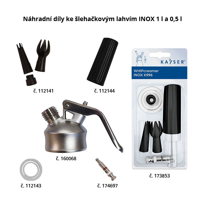 hlava pro láhev Inox, náhradní