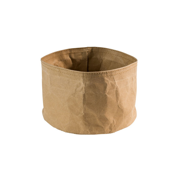 basket „PAPERBAG" round 17 cm, brown
