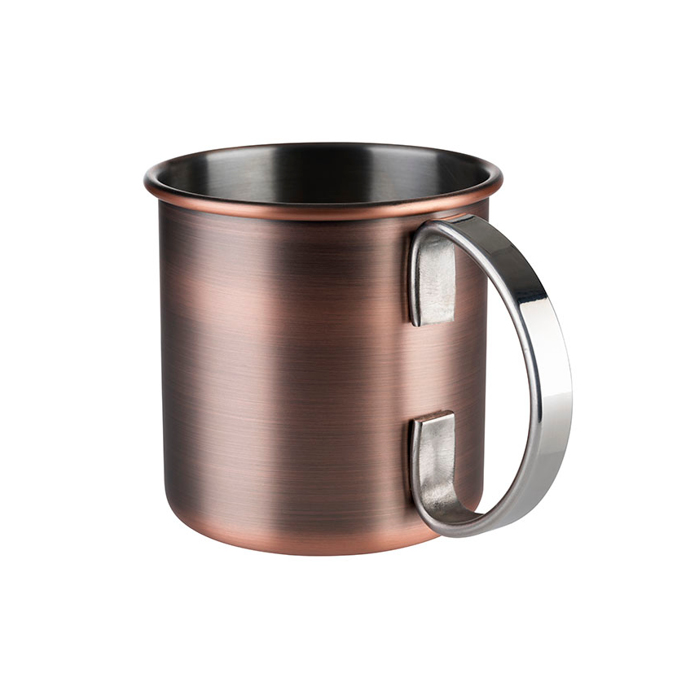 hrnček Mocow Mule s držadlom hladký, 0.45 l