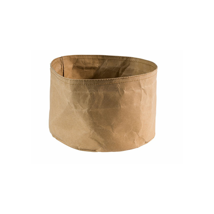 "PAPERBAG" pastry basket, round, diameter 20 cm, brown