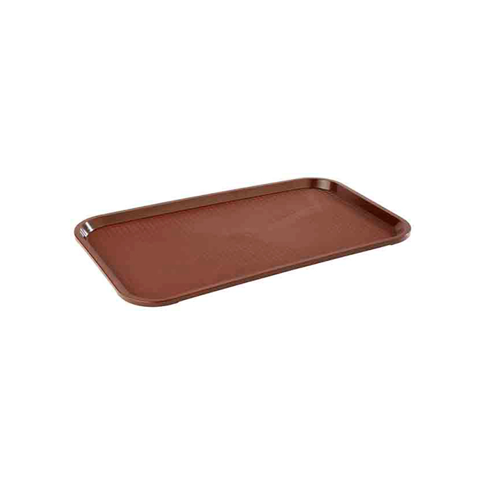 fast food tray 53x32.5 cm PP brown