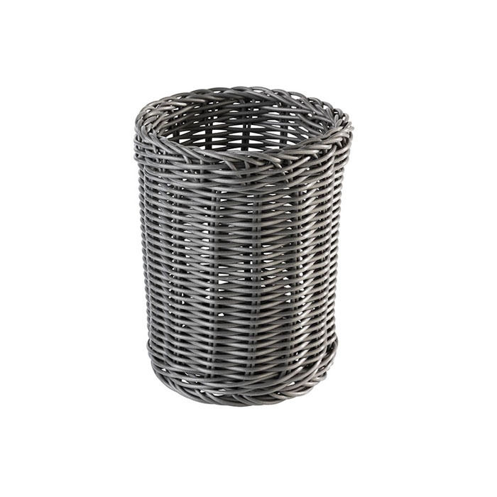 round cutlery tray anthracite, polyrattan