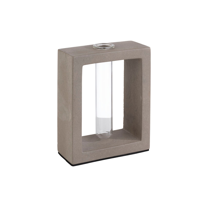 váza ELEMENT 10 x 4.5cm, so sklenenou vložkou (2ks)