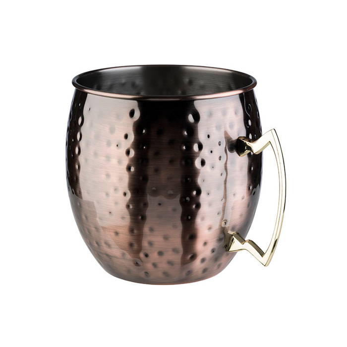 chladič Moscow Mule 20 cm starená meď klopaná