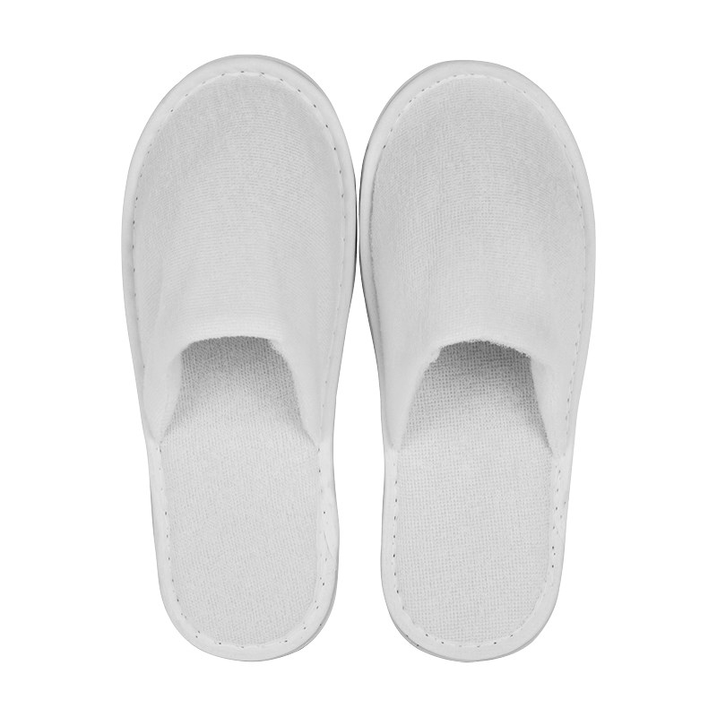 Hotel slippers HOTEL white, closed, 28 cm.