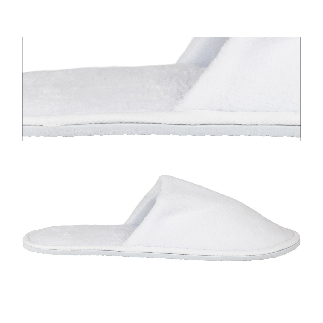 Hotelové papuče HOTEL Exclusive biele, zatvorené, 29cm.