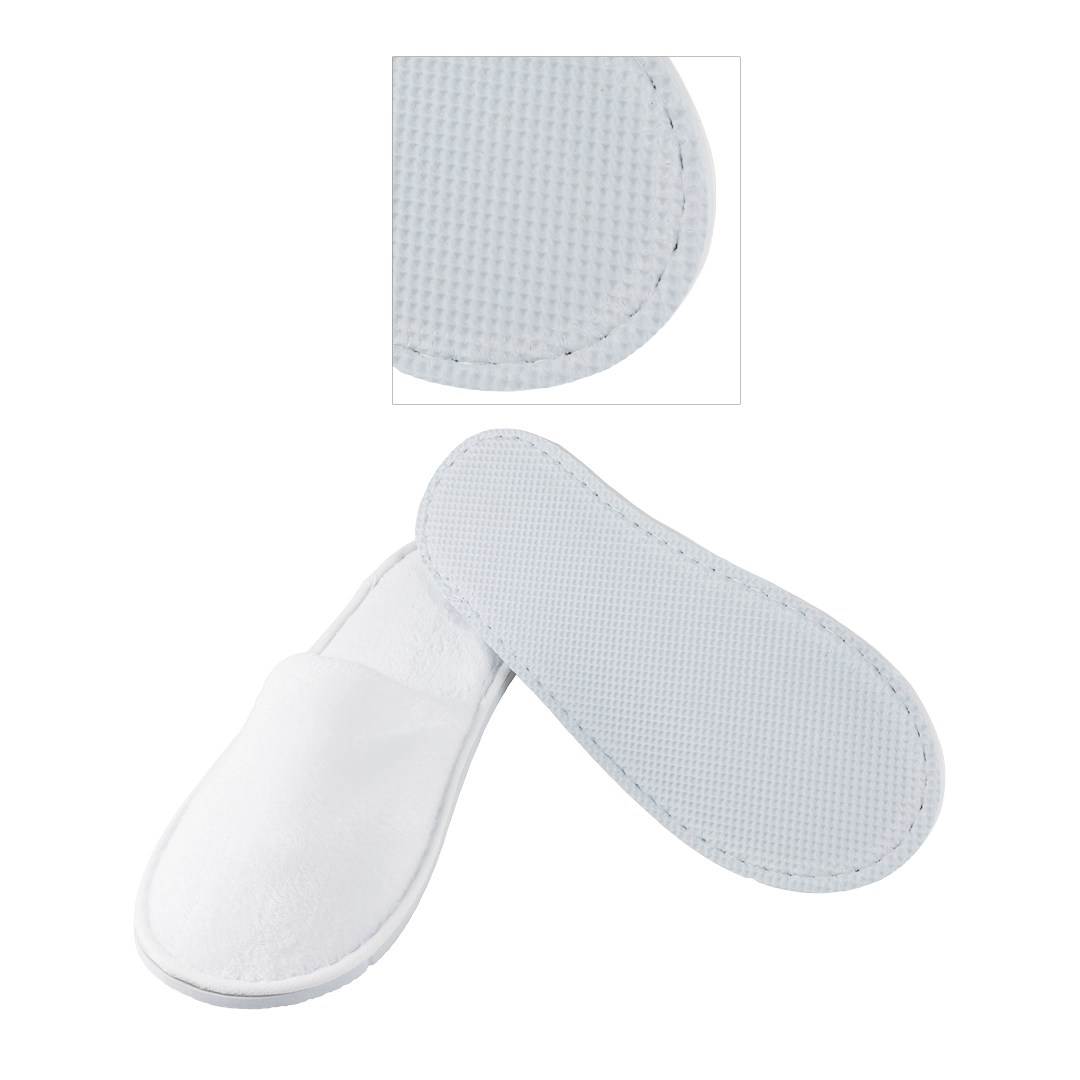 Hotelové papuče HOTEL Exclusive biele, zatvorené, 29cm.