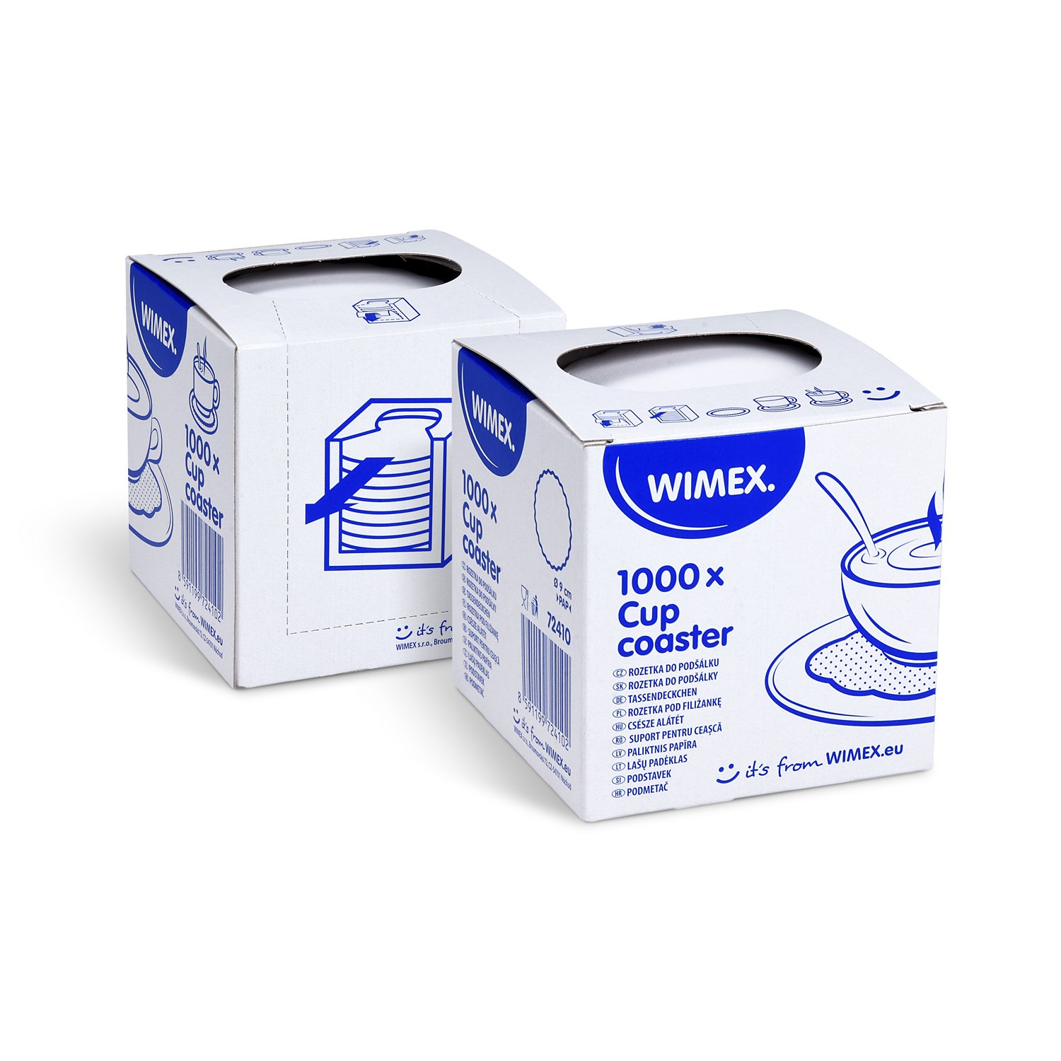 rozetky 9cm/1000ks/1-vr. biele