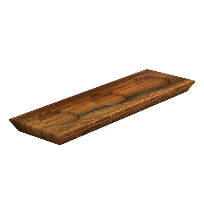 Playground doska 32x11 cm, 3 priehlbiny