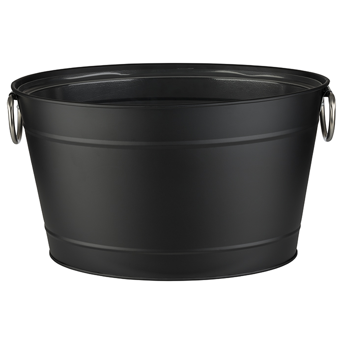 beverage tub Tin black-metal-look