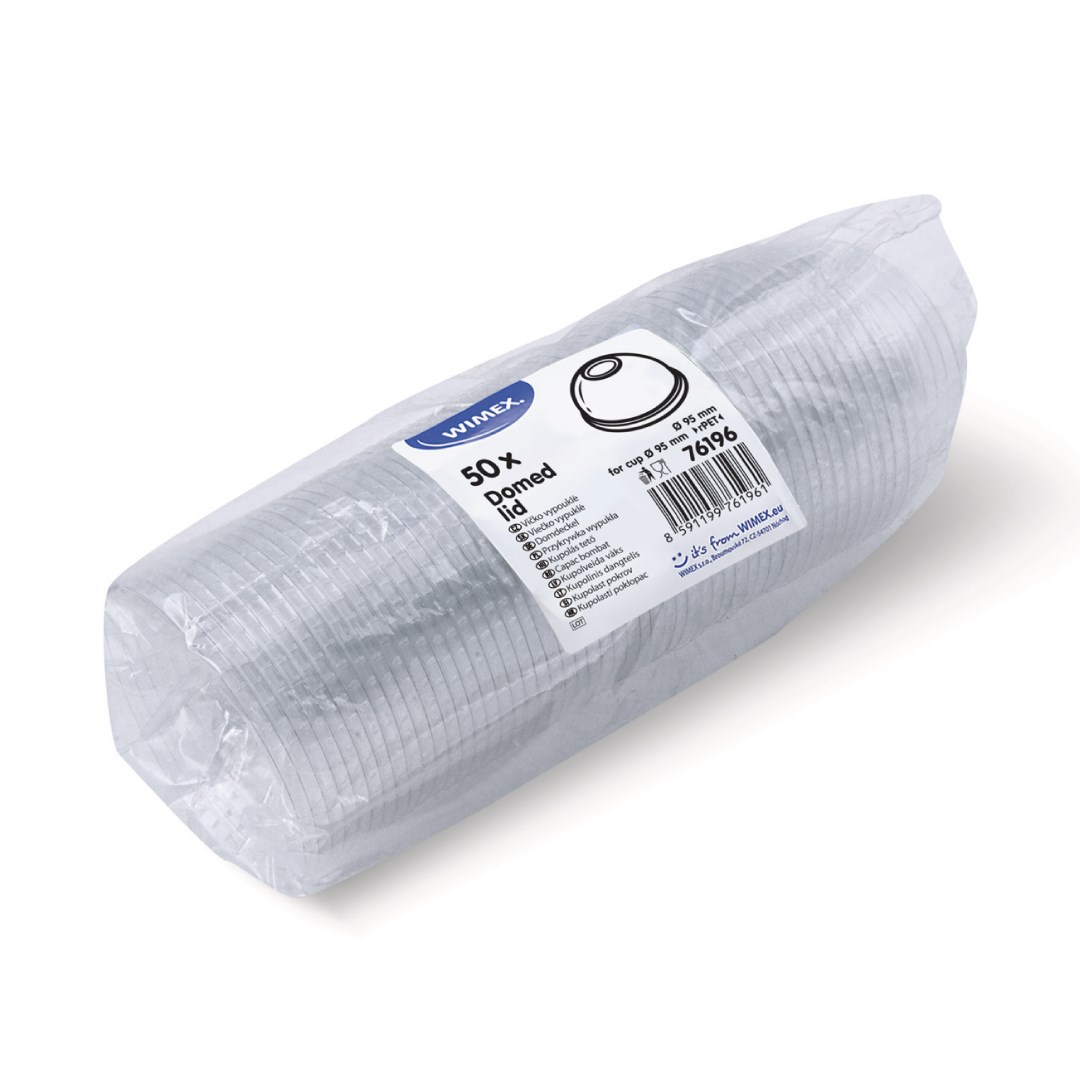 Viečko vypuklé 50 ks s otvorom, priemer. 95mm.