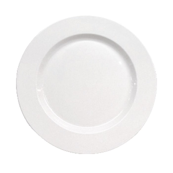 Plytký tanier HOTEL, porcelánový, 26 cm, biely