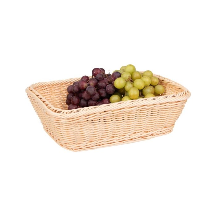 Poly-Rattan Basket GN 1/2,ca.32,5 x 26,5 cm, height 10cm