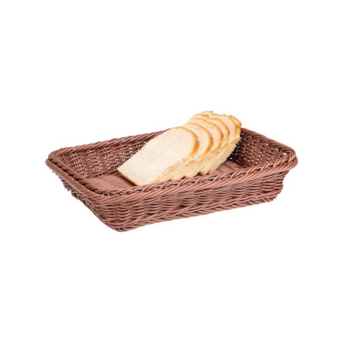 Poly-Rattan Basket GN 1/2,ca.32,5x26,5 cm, height 6,5 cm