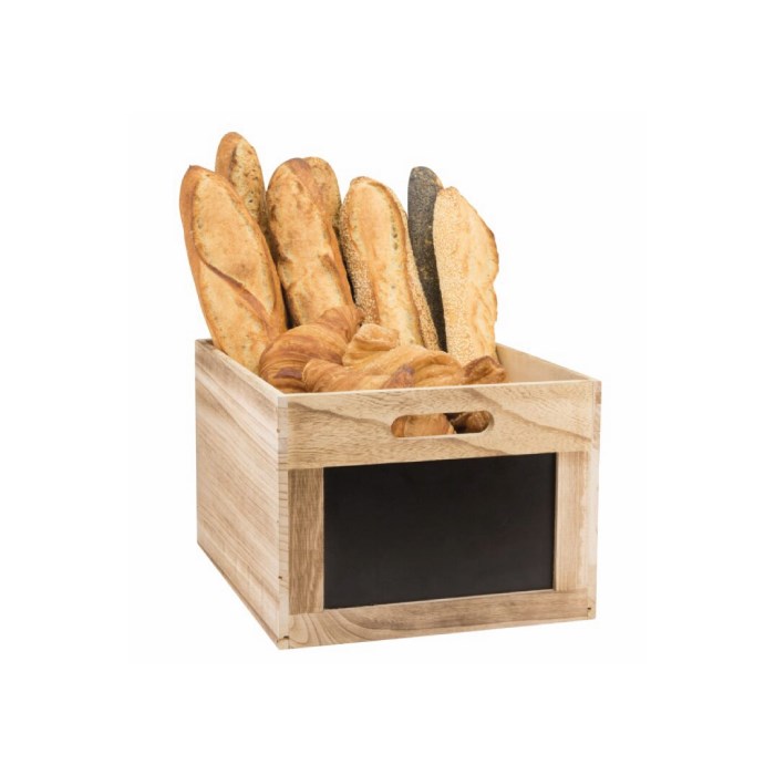 Drevený box s popisovacími tabuľkami 21 x 35 x 28,3 cm