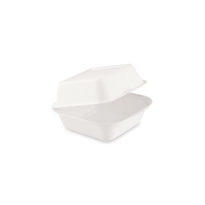 Box na hamburger, BIO cukrová trstina, 152 x 150 x 78 mm / 50 ks