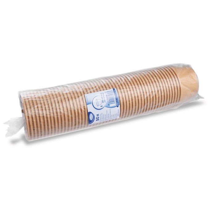 miska papierová guľatá hnedá 350ml, 50ks