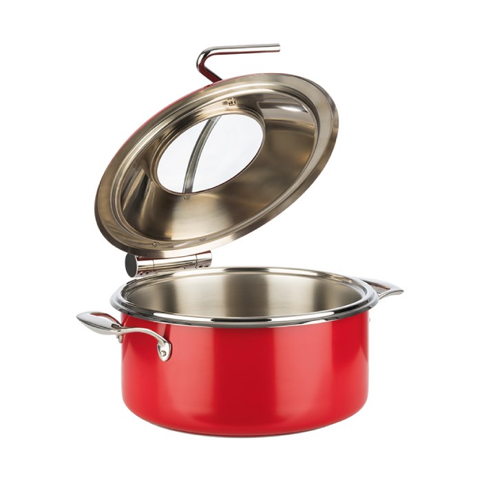 chafing dish &quot;HRNIEC&quot;, červený 4 l