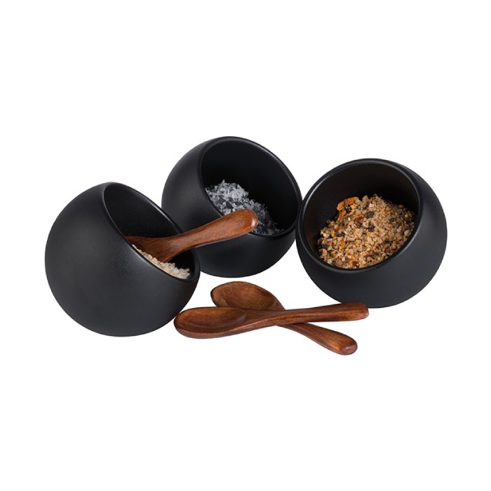 serving set Moon 6 pcs black