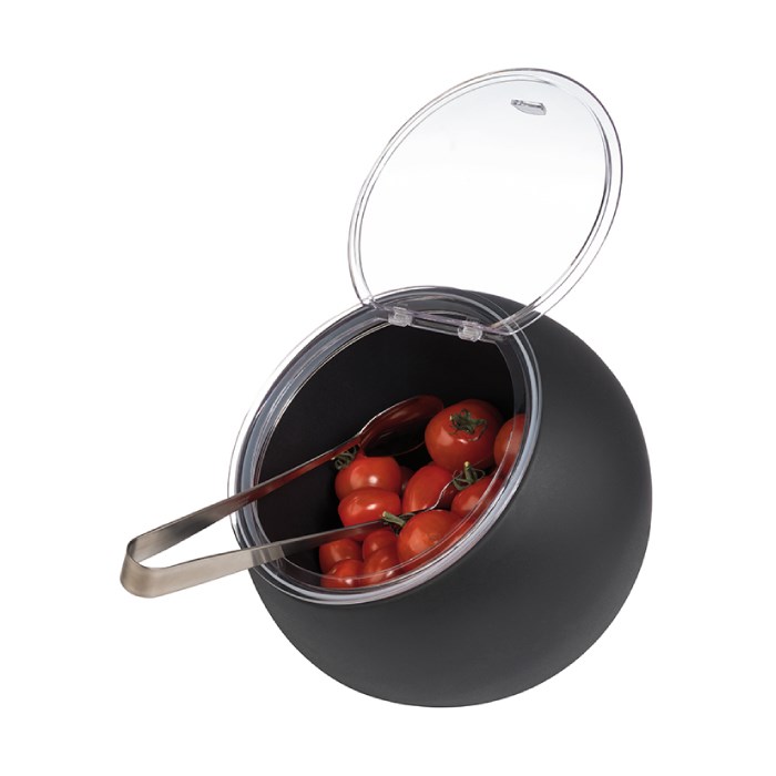 serving set Moon 2 pcs black