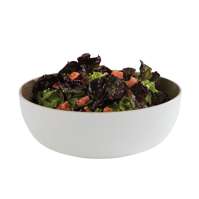 Frida bowl diam. 30cm, 4.7l melamine white-brown