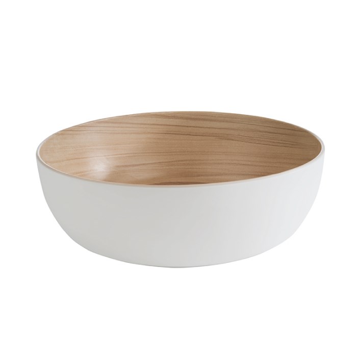 Frida bowl diam. 30cm, 4.7l melamine white-brown