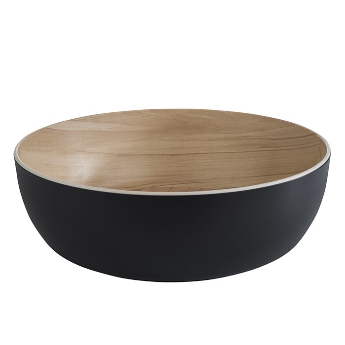 Frida bowl diam. 30cm, 4.7l melamine black-brown