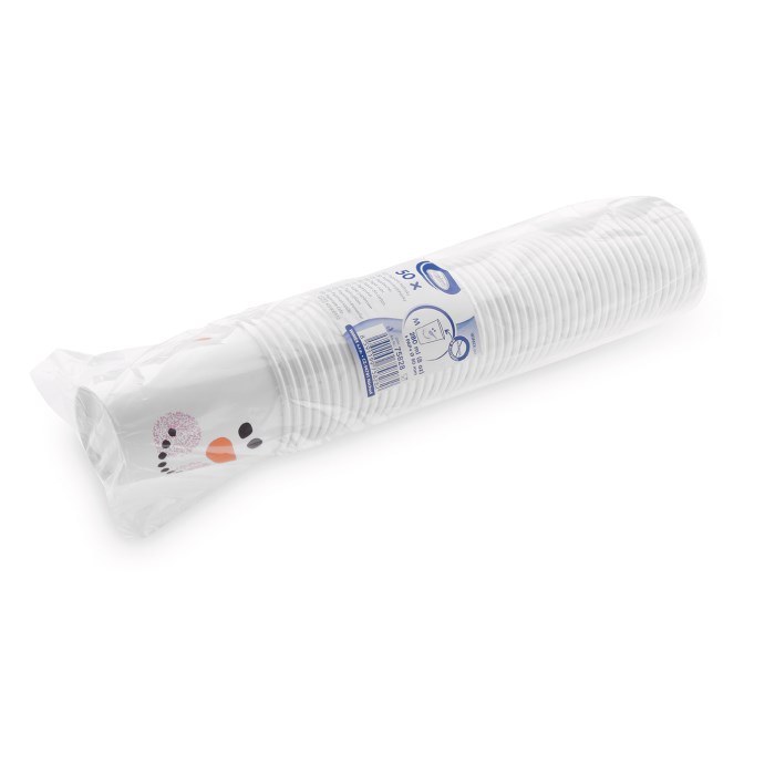 kelímok papierový Snehuliak 280ml M/50ks (pr. 80mm)