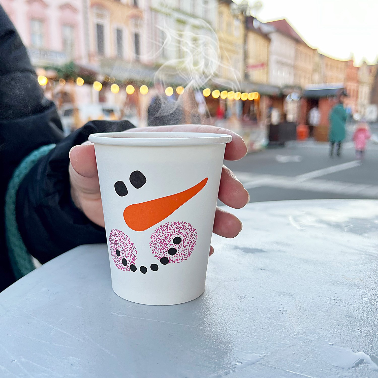 kelímok papierový Snehuliak 280ml M/50ks (pr. 80mm)