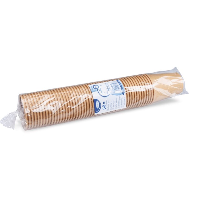 Hnedý papierový kelímok 280 ml, 50 ks