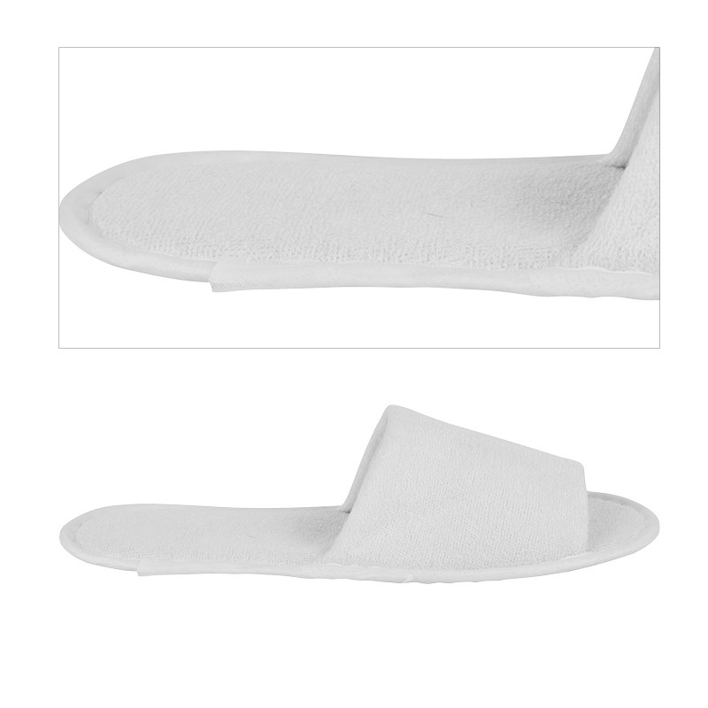 Hotelové papuče LIGHT biele, otvorené