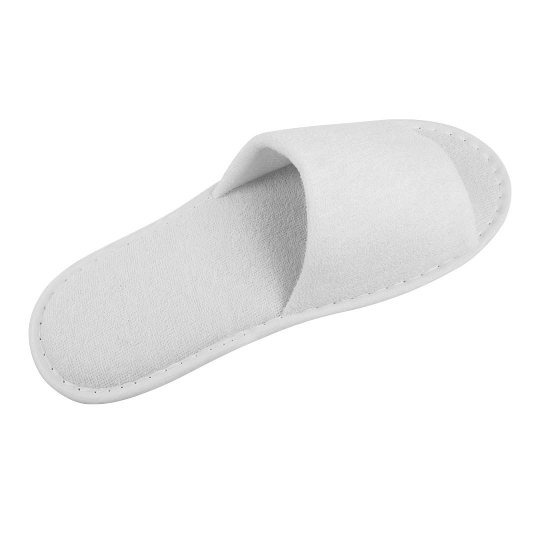 Hotel slippers LIGHT white, open