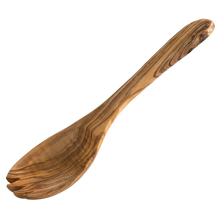 Servírovací príbor na šalát 17cm, olivové drevo, set 2 ks